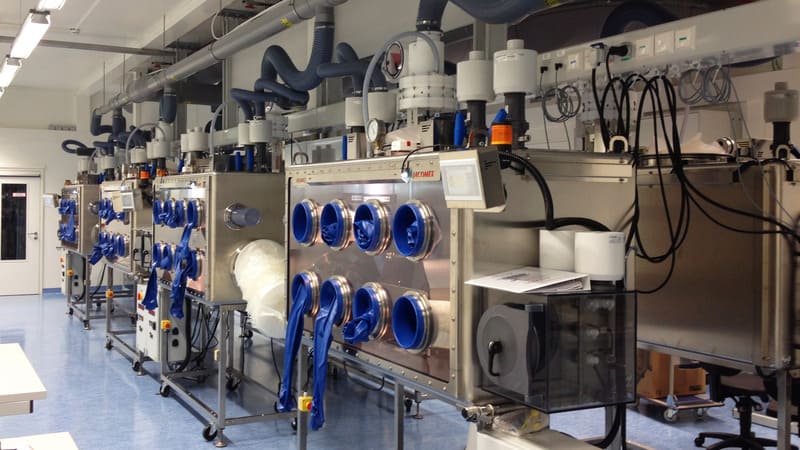 line-20-gloveboxes-project Line of 20 Nuclear Glove Boxes